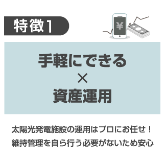 特徴1 手軽にできるx資産運用